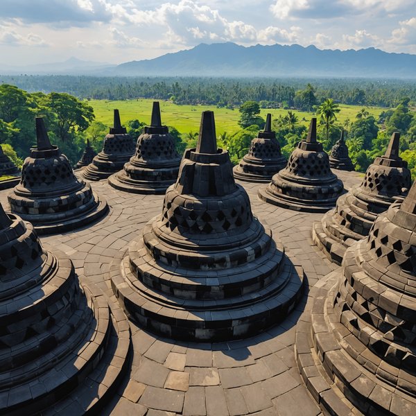 Comment organiser une visite des temples de Borobudur à Java, Indonésie?